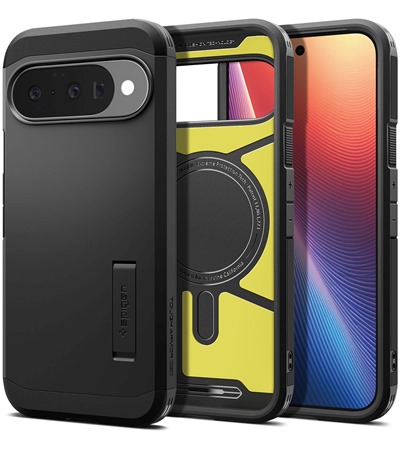 Spigen Tough Armor odoln� zadn� kryt s podporou MagSafe pro Google Pixel 10 / 10 Pro �ern�