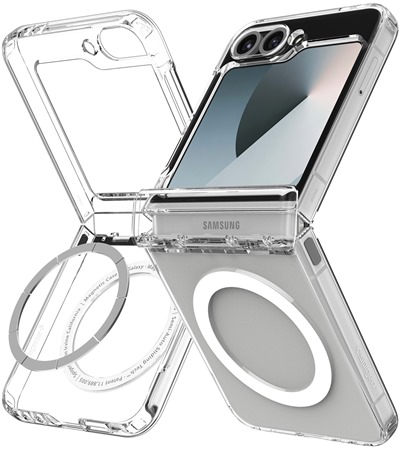 Spigen Ultra Hybrid Pro zadn� kryt s podporou MagSafe pro Samsung Galaxy Z Flip7 FE / Flip6 b�l�