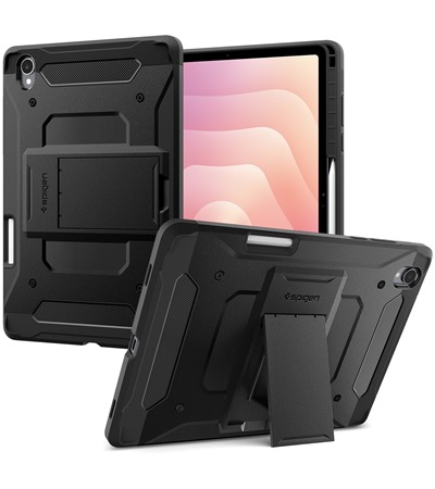 Spigen Tough Armor Pro odoln� zadn� kryt se zabudovan�m stoj�nkem pro Samsung Galaxy Tab S11 �ern�