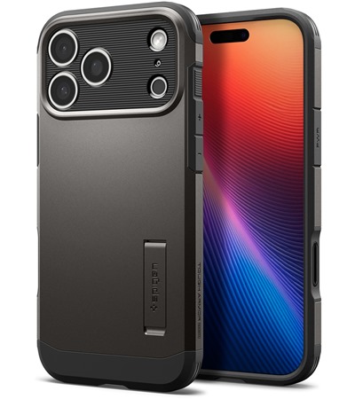 Spigen Tough Armor T odoln� zadn� kryt s podporou MagSafe a stoj�nkem pro Apple iPhone 17 Pro Max �ern�