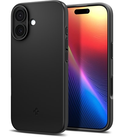 Spigen Thin Fit tenk zadn kryt s podporou MagSafe pro Apple iPhone 17 ern