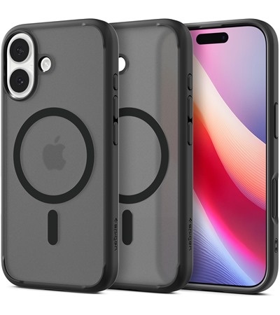 Spigen Ultra Hybrid zadn kryt s podporou MagSafe pro Apple iPhone 17 ern / matn