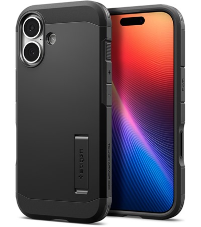Spigen Tough Armor T odoln� zadn� kryt s podporou MagSafe a stoj�nkem pro Apple iPhone 17 �ern�