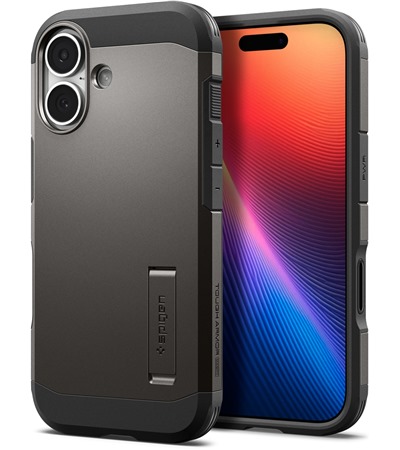 Spigen Tough Armor T odoln� zadn� kryt s podporou MagSafe a stoj�nkem pro Apple iPhone 17 �ed�