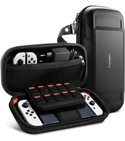 Spigen Rugged Armor Pro Pouch pouzdro pro Nintendo Switch / Switch OLED ern