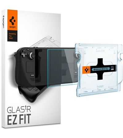 Spigen Glass.tR EZ Fit tvrzen sklo pro Valve Steam Deck / Steam Deck OLED