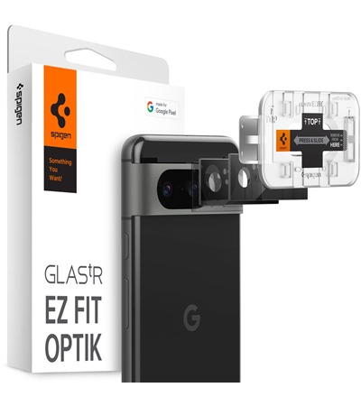 Spigen Glass.tR EZ Fit Optik tvrzen sklo na oky fotoapartu pro Google Pixel 8 2ks ern