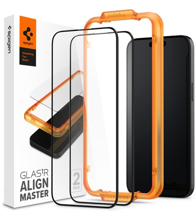 Spigen Glas.tR AlignMaster tvrzen� sklo pro Apple iPhone 15 Pro �ern� 2ks