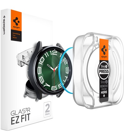 Spigen Glass EZ Fit tvrzen� sklo pro Samsung Galaxy Watch6 Classic 47mm 2ks