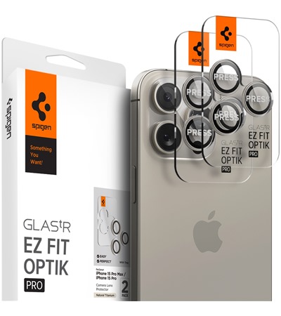 Spigen Glass.tR EZ Fit Optik Pro tvrzen� sklo na �o�ky fotoapar�tu pro Apple iPhone 17/16/15/14 Pro + 17/16/15/14 Pro Max 2ks �ern�