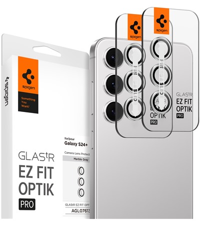 Spigen Glass.tR EZ Fit Optik Pro tvrzen sklo na oky fotoapartu pro Samsung Galaxy S24+ 2ks lut