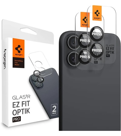 Spigen Glass.tR EZ Fit Optik Pro tvrzen� sklo na �o�ky fotoapar�tu pro Apple iPhone 16 / 16 Plus 2ks �ir�