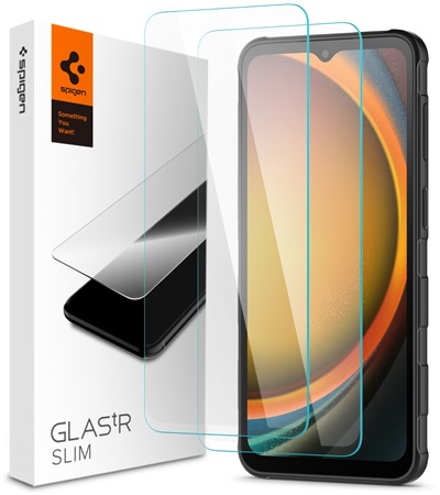 Spigen Glass.tR Slim tvrzen� sklo pro Samsung Galaxy XCover7 Pro / XCover7 2ks �ir�