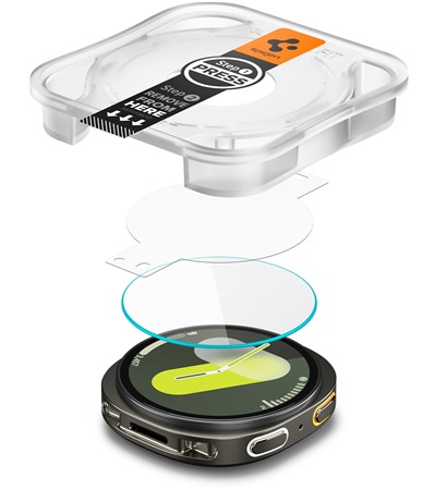 Spigen Glass.tR EZ Fit tvrzen sklo pro Samsung Galaxy Watch8 44mm 2ks