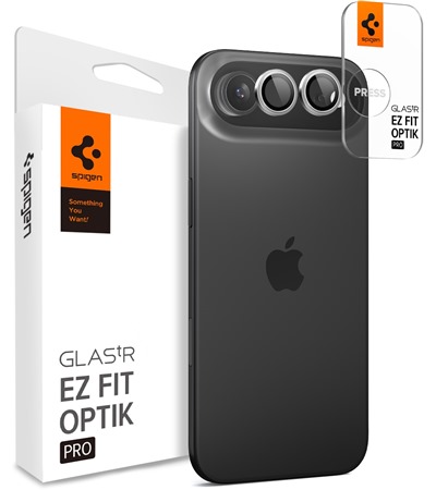 Spigen Glass.tR EZ Fit Optik Pro tvrzen� sklo na �o�ky fotoapar�tu pro Apple iPhone Air 2ks �ern�