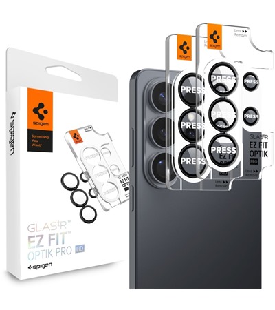 Spigen Glass.tR EZ Fit Optik Pro HD tvrzen� sklo na �o�ky fotoapar�tu pro Samsung Galaxy S26 Ultra 2ks �ern�