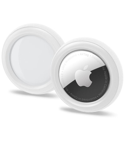 Spigen Silicone Fit pouzdro pro Apple AirTag bílé 2ks