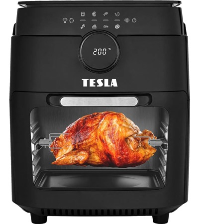 TESLA AirCook & Grill QG800 WiFi horkovzdu�n� frit�za s grilem �ern� Tech-Protect PC6X6 prodlu�ovac� kabel 2m 6x z�suvka, 3x USB-A 3x USB-C 