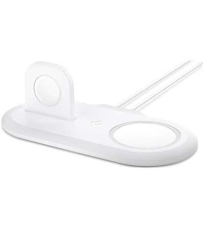 Spigen MagFit Duo stojnek pro nabjeku Apple Watch a MagSafe bl