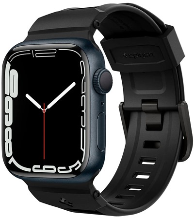 Spigen Rugged Band Watch Band TPU řemínek pro Apple Watch 42 / 44 / 45 / 49mm černý