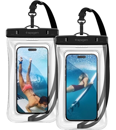 Spigen Aqua Shield A610 vododoln plovouc pouzdro na mobil s IPX8 modr 2ks