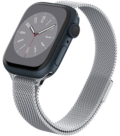 Spigen Metal Fit kovov emnek pro Apple Watch 38 / 40 / 41 / 42mm stbrn