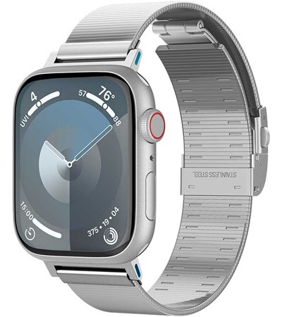 Spigen Sleek Link nerezov� �em�nek pro Apple Watch 38 / 40 / 41 / 42mm st��brn�