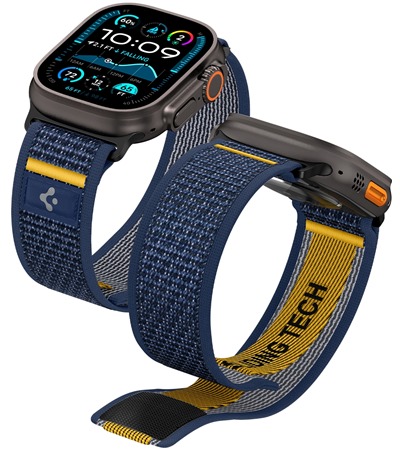 Spigen Athlex Air Active nylonov emnek pro Apple Watch 44 / 45 / 46 / 49mm ern