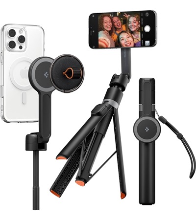 Spigen S581W Tripod Selfie ty� s MagSafe magnety a d�lkov�m ovl�d�n�m �ern�
