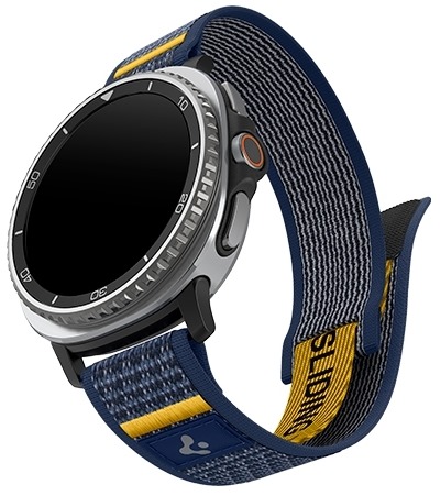 Spigen Athlex Air Active nylonov emnek pro Samsung Galaxy Watch8 / Watch8 Classic modr