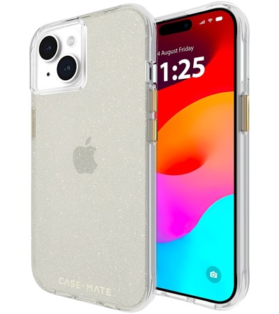 Case Mate Sheer Crystal odoln zadn kryt pro Apple iPhone 15 zlat