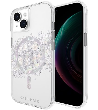 Case Mate Karat Touch of Pearl odoln zadn kryt s podporou MagSafe pro Apple iPhone 15 ir