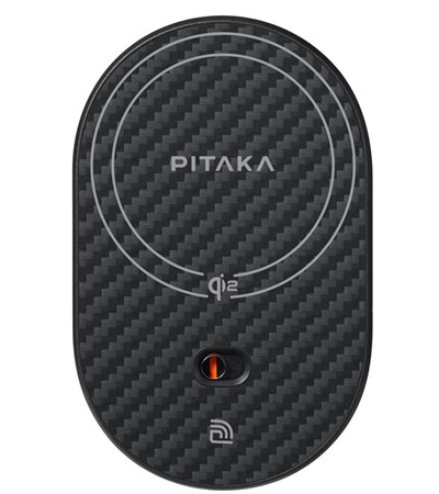 Pitaka MagEZ Car Mount Pro 2 Qi2 drk s bezdrtovm nabjenm a podporou MagSafe ern