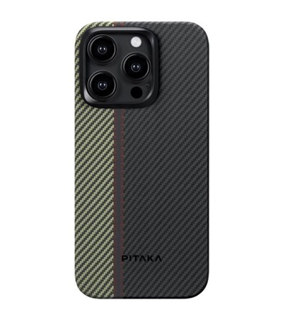 Pitaka MagEZ 4 aramidov� kryt s podporou MagSafe pro Apple iPhone 15 Pro �ern� / �erven� Sleva 10 % na �ern� grip 3 ,Sleva 10 % na modr� grip 3 