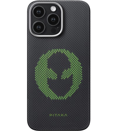 Pitaka x Aries Tactile Woven Case fosforeskuj�c� aramidov� zadn� kryt pro Apple iPhone 16 Pro Max Alien Sleva 5 % na dr��k 