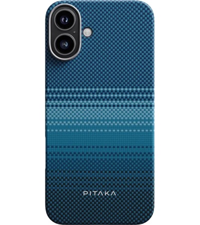Pitaka Tactile Woven Case aramidov kryt s podporou MagSafe pro Apple iPhone 16 modr 2,5D sklo zdarma ,Sleva 5 % na drk 
