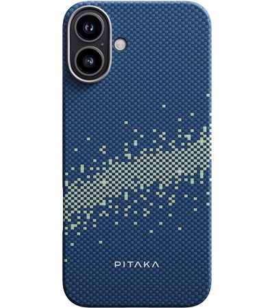 Pitaka Tactile Woven Case aramidov kryt s podporou MagSafe pro Apple iPhone 16 modr 2,5D sklo zdarma ,Sleva 5 % na drk 