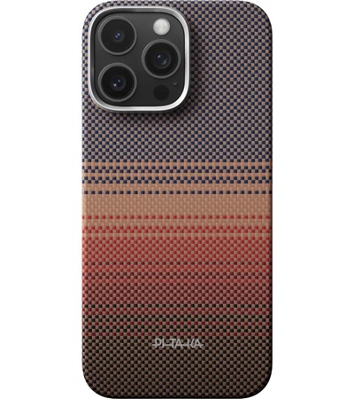 Pitaka Ultra-Slim Case PitaTap aramidov� kryt s krytkou tla��tka Camera Control a MagSafe pro Apple iPhone 16 Pro hn�d�