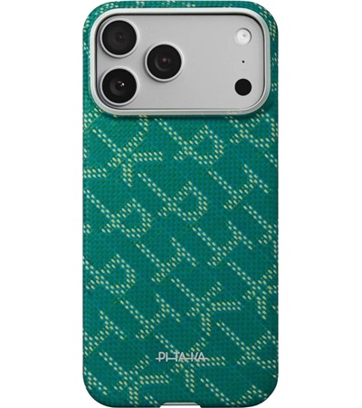 Pitaka Edge Case PTK Leaping aramidov kryt s podporou MagSafe pro Apple iPhone 17 Pro Max zelen/zlat