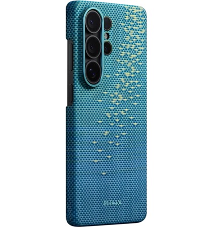 Pitaka Edge aramidov� kryt s NFC tla��tky a podporou MagSafe pro Samsung Galaxy S26 Ultra zlat�