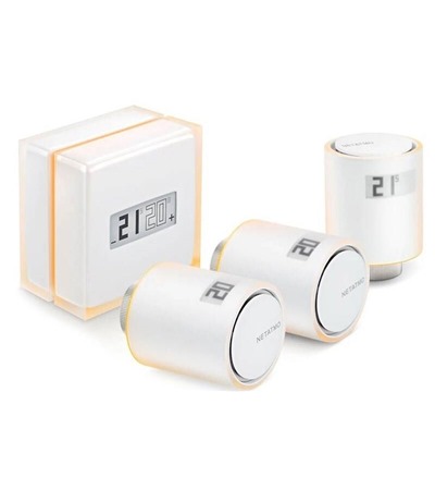 Netatmo Smart Thermostat + 3x Radiator Valves Tech-Protect PC6X6 prodlu�ovac� kabel 2m 6x z�suvka, 3x USB-A 3x USB-C 