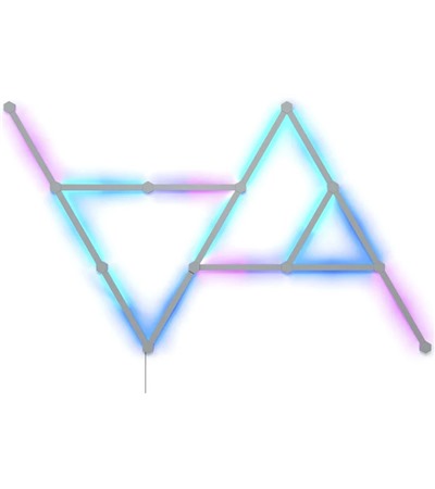 Nanoleaf Lines Starter Kit chytr svteln lity (15ks) Tech-Protect PC6X6 prodluovac kabel 2m 6x zsuvka, 3x USB-A 3x USB-C 