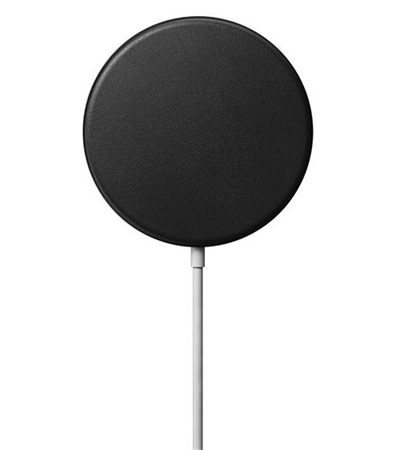 Nomad Leather case obal pro nabjeku Apple MagSafe ern