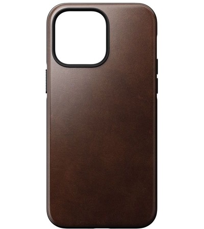 Nomad Modern Leather MagSafe zadní kryt pro Apple iPhone 14 Pro Max černý