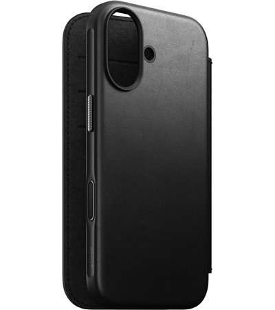 Nomad Modern Leather Folio ko�en� flipov� pouzdro pro Apple iPhone 17 hn�d�