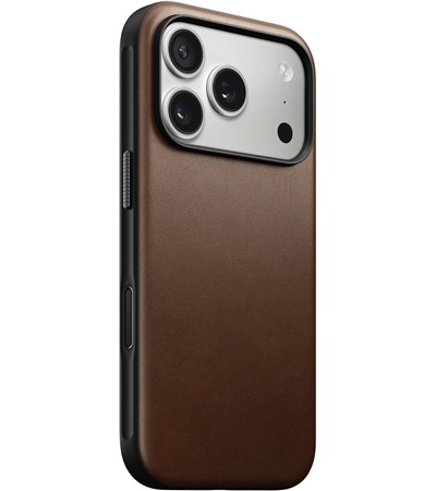 Nomad Modern Leather ko�en� zadn� kryt pro Apple iPhone 17 Pro sv�tle hn�d�