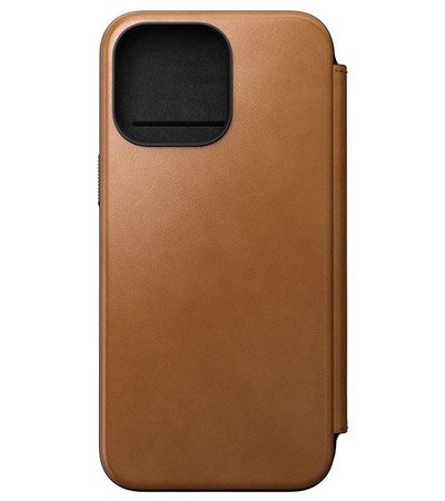 Nomad Modern Leather Folio koen flipov pouzdro pro Apple iPhone 15 Pro Max ern