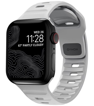 Nomad Sport Strap gumov emnek pro Apple Watch 42 / 44 / 45 / 49mm oranov