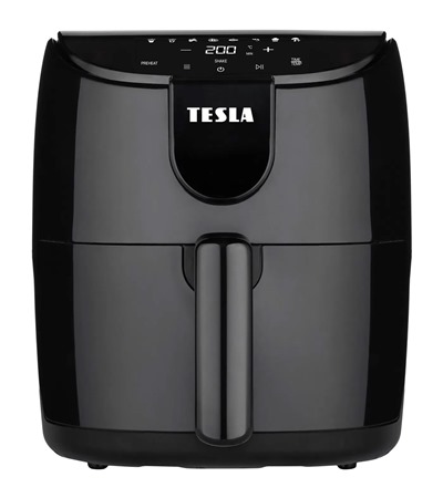 TESLA AirCook Q40 horkovzdun fritza ern Tech-Protect PC6X6 prodluovac kabel 2m 6x zsuvka, 3x USB-A 3x USB-C 