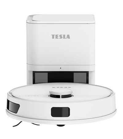 TESLA RoboStar iQ660 Plus robotick� vysava� se samo�i�t�n�m b�l� Tech-Protect PC6X6 prodlu�ovac� kabel 2m 6x z�suvka, 3x USB-A 3x USB-C 